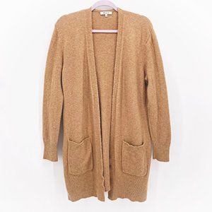 Madewell Open-Front Cozy Cardigan in Camel ASO Meghan Markle